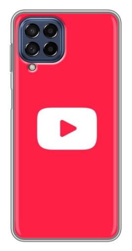 Чехол с картинкой "YouTube Кнопка" для Samsung Galaxy M53 (5G) (M536B)