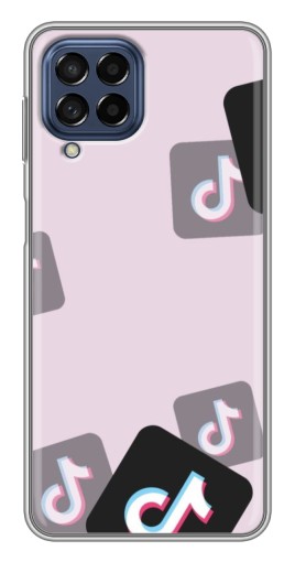 Чехол с принтом "Значки ТикоТока" для Samsung Galaxy M53 (5G) (M536B)