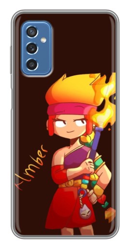 Чехол с картинкой "Amber с факелом" для Samsung Galaxy M52 5G (M526)