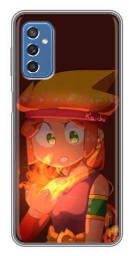 Чехол с печатью "Amber с огнем" для Samsung Galaxy M52 5G (M526)