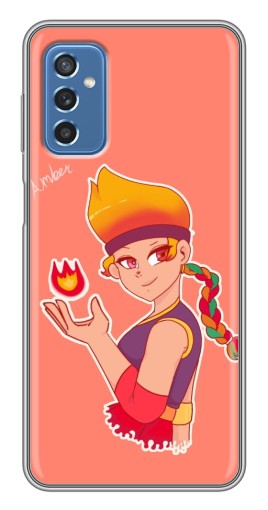 Чехол с картинкой "Amber с огоньком" для Samsung Galaxy M52 5G (M526)