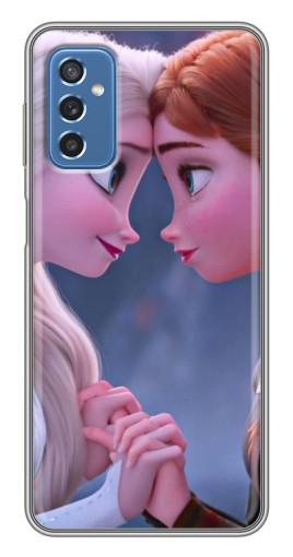 Чехол с печатью "Анна и Ельза" для Samsung Galaxy M52 5G (M526)