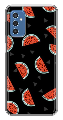Чехол с картинкой "Арбузы на черном" для Samsung Galaxy M52 5G (M526)