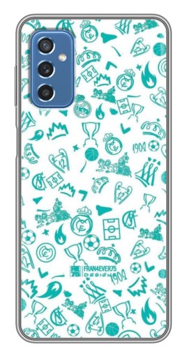 Силиконовый чехол с изображением "Атрибутика Real Madrid" для Samsung Galaxy M52 5G (M526)