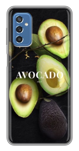 Чехол с печатью "Авокадо на черном" для Samsung Galaxy M52 5G (M526)
