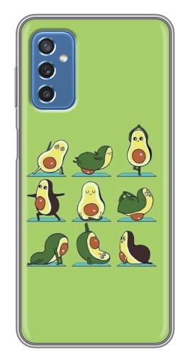 Чехол с принтом "Авокадо Йога" для Samsung Galaxy M52 5G (M526)