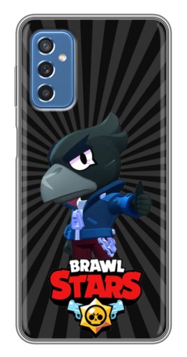 Силиконовый чехол с изображением "Crow Brawl Stars" для Samsung Galaxy M52 5G (M526)