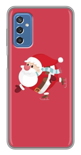 Чехол с печатью "Дед Мороз на коньках" для Samsung Galaxy M52 5G (M526)