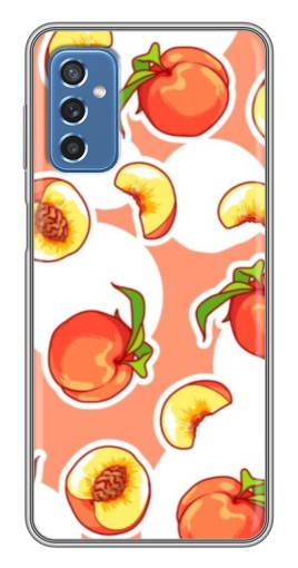Чехол с печатью "Дольки персиков" для Samsung Galaxy M52 5G (M526)