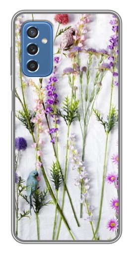 Чехол с картинкой "Фон полевых цветов" для Samsung Galaxy M52 5G (M526)