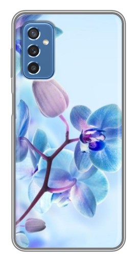 Чехол с картинкой "Голубые орхидеи" для Samsung Galaxy M52 5G (M526)