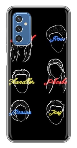 Силиконовый чехол с изображением "Имена Друзей" для Samsung Galaxy M52 5G (M526)