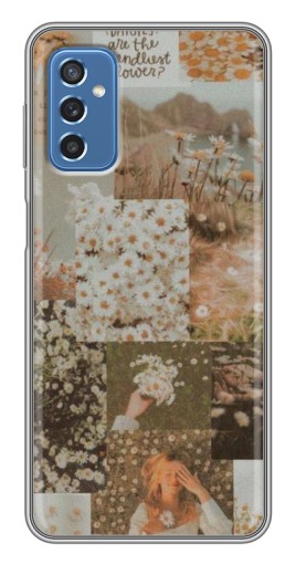 Чехол с печатью "Коллаж ромашек " для Samsung Galaxy M52 5G (M526)