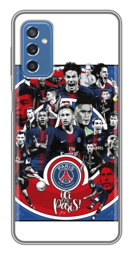 Чехол с картинкой "Команда PSG" для Samsung Galaxy M52 5G (M526)