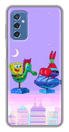 Чехол с печатью "Крабс и Спанч Боб" для Samsung Galaxy M52 5G (M526)