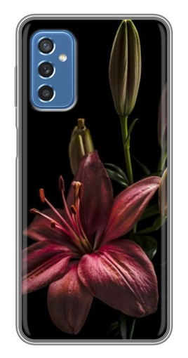 Чехол с картинкой "Красная лилия " для Samsung Galaxy M52 5G (M526)