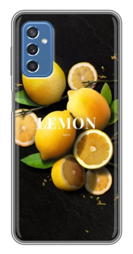 Чехол с печатью "Лимон на черном" для Samsung Galaxy M52 5G (M526)