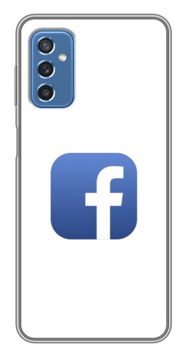 Чехол с принтом "Лого Фейсбук" для Samsung Galaxy M52 5G (M526)