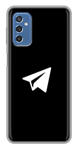 Чехол с картинкой "Лого Телеграм" для Samsung Galaxy M52 5G (M526)