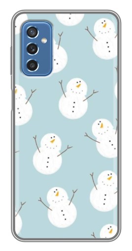 Чехол с картинкой "Маленькие снеговики" для Samsung Galaxy M52 5G (M526)