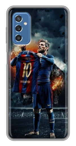 Чехол с печатью "Месси с футболкой" для Samsung Galaxy M52 5G (M526)