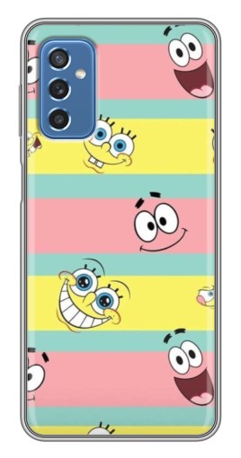 Чехол с печатью "Мордашки" для Samsung Galaxy M52 5G (M526)