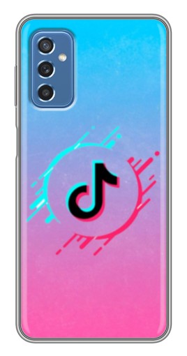 Чехол с картинкой "Нота ТикТок" для Samsung Galaxy M52 5G (M526)