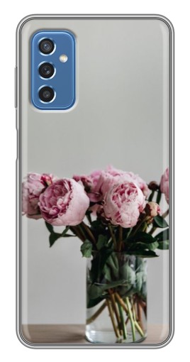 Чехол с принтом "Пионы в вазе" для Samsung Galaxy M52 5G (M526)