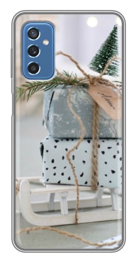 Силиконовый чехол с изображением "Подарки на санках" для Samsung Galaxy M52 5G (M526)