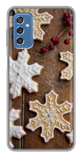 Чехол с печатью "Пряники снежинки" для Samsung Galaxy M52 5G (M526)