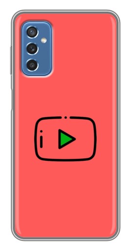 Силиконовый чехол с изображением "Рисованная кнопка" для Samsung Galaxy M52 5G (M526)