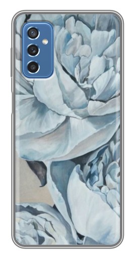 Силиконовый чехол с изображением "Рисунок пионы" для Samsung Galaxy M52 5G (M526)