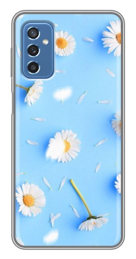 Чехол с печатью "Ромашковый фон" для Samsung Galaxy M52 5G (M526)