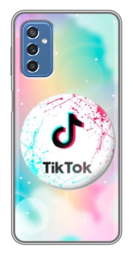 Силиконовый чехол с изображением "TikTok принт" для Samsung Galaxy M52 5G (M526)