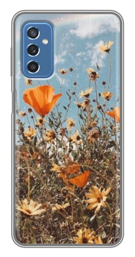 Чехол с печатью "Желтые цветы" для Samsung Galaxy M52 5G (M526)