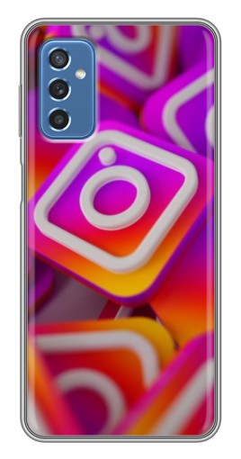 Чехол с принтом "Значки Инстаграм" для Samsung Galaxy M52 5G (M526)
