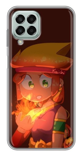 Чехол с принтом "Amber с огнем" для Samsung Galaxy M33 (5G) (M336B)