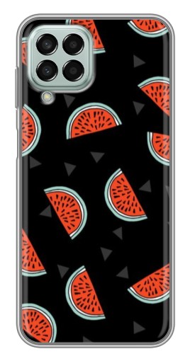 Силиконовый чехол с изображением "Арбузы на черном" для Samsung Galaxy M33 (5G) (M336B)