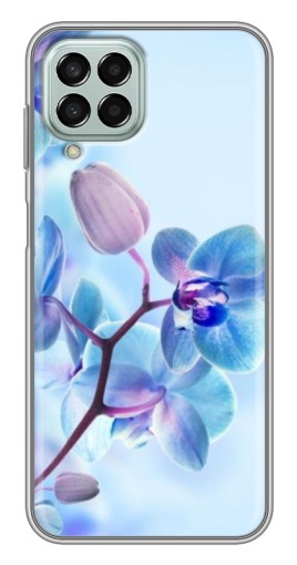 Чехол с принтом "Голубые орхидеи" для Samsung Galaxy M33 (5G) (M336B)