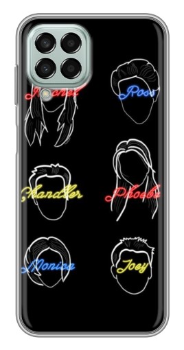 Чехол с картинкой "Имена Друзей" для Samsung Galaxy M33 (5G) (M336B)