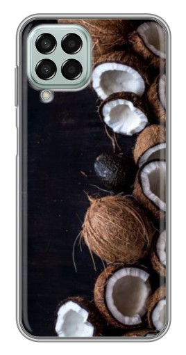 Чехол с картинкой "Кокосы на черном" для Samsung Galaxy M33 (5G) (M336B)