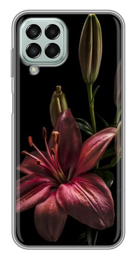 Чехол с печатью "Красная лилия " для Samsung Galaxy M33 (5G) (M336B)