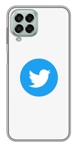 Силиконовый чехол с изображением "Лого Твиттера" для Samsung Galaxy M33 (5G) (M336B)