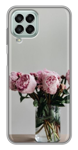 Силиконовый чехол с изображением "Пионы в вазе" для Samsung Galaxy M33 (5G) (M336B)