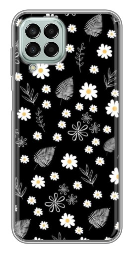 Чехол с печатью "Ромашки на черном" для Samsung Galaxy M33 (5G) (M336B)