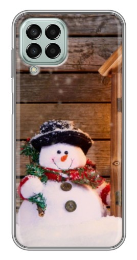 Силиконовый чехол с изображением "Рождественский снеговик" для Samsung Galaxy M33 (5G) (M336B)