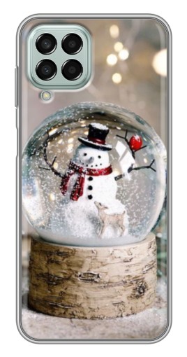 Чехол с принтом "Снеговик в шаре" для Samsung Galaxy M33 (5G) (M336B)