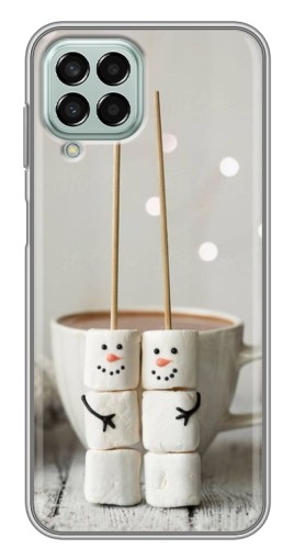 Чехол с печатью "Снеговики из зефира" для Samsung Galaxy M33 (5G) (M336B)
