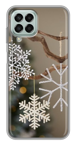 Силиконовый чехол с изображением "Снежинки на ветке" для Samsung Galaxy M33 (5G) (M336B)
