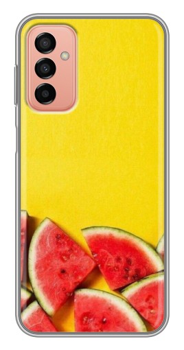 Силиконовый чехол с изображением "Арбузики на желтом" для Samsung Galaxy M23 (5G)